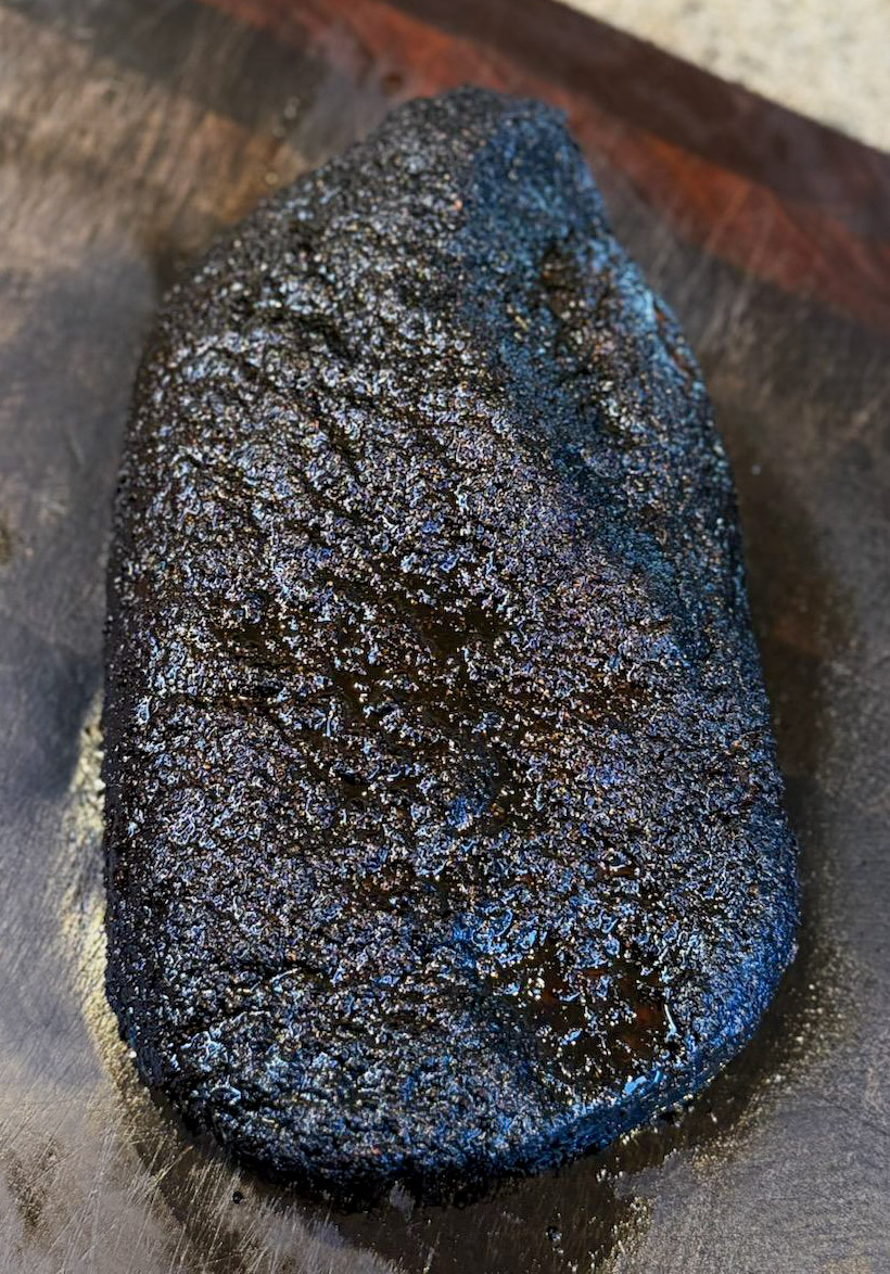 Brisket bark close-up