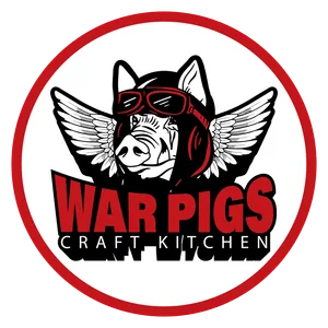 War Pigs Craft Kitchen logo — pitmaster partner cooking with Moon Rock BBQ Rub